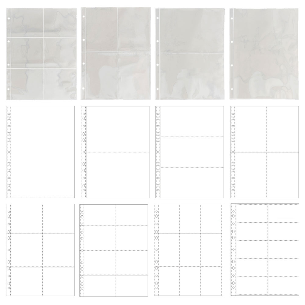 Polaroid Photo Album - A4 クリア 10 個フォトアルバムリフィルページファイルプロテクター 4/11 穴