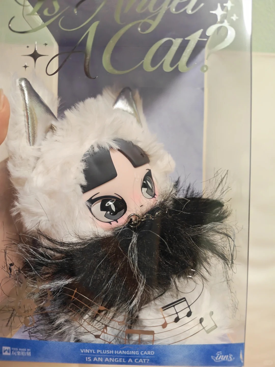 Collectible & Vintage Dolls For Halloween - オリジナルインズ・イズ・ア・エンジェル 猫のぬいぐるみ シルバーウィング キャットイヤー ビニールフェイスドール コレクタブルトイ