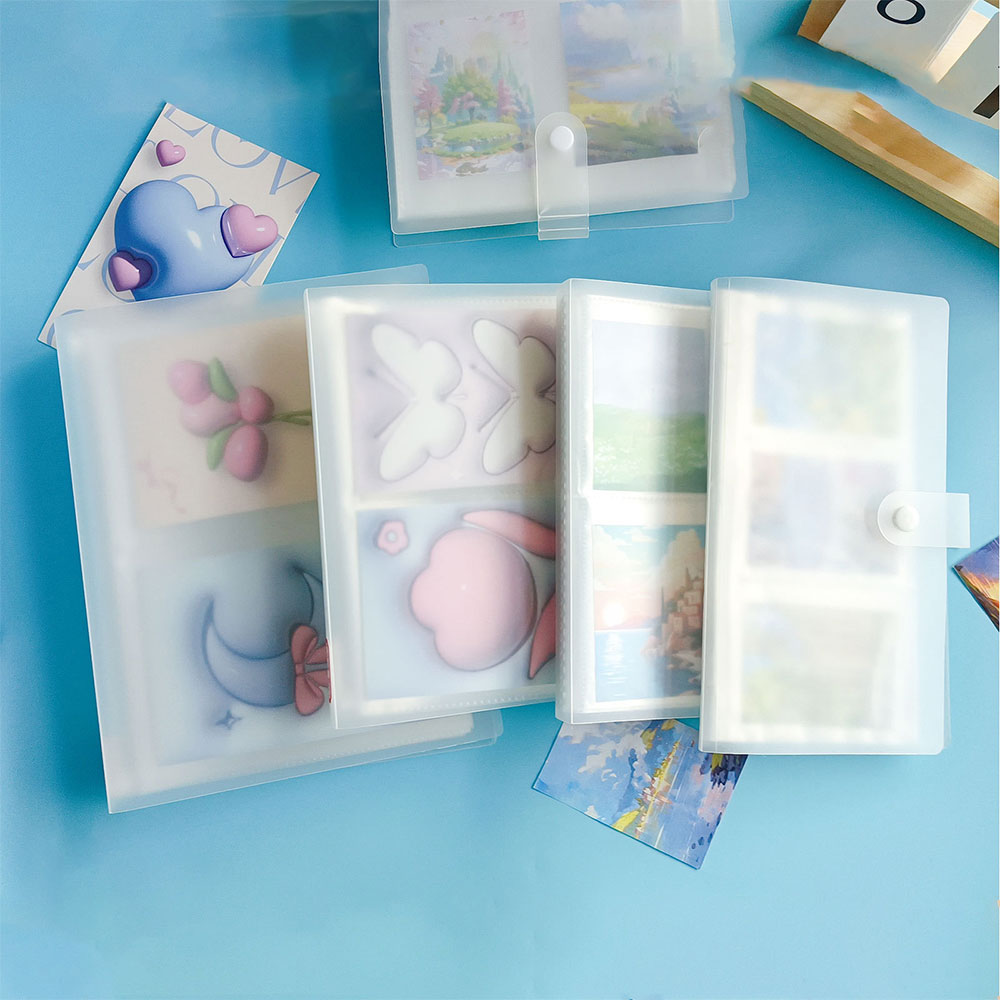 Polaroid Photo Album - K-pop透明フォトアルバム,ミニポラロイド写真,列車のチケット,コレクションブック,ジュエリーカード,フォトカードホルダー,ページ