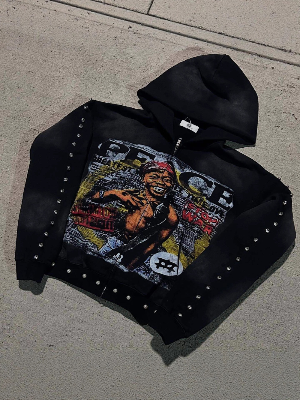 2026年新作アメリカンヒップホップルーズフーディストリート - Vintage Zip Hoodie のレビューと価格