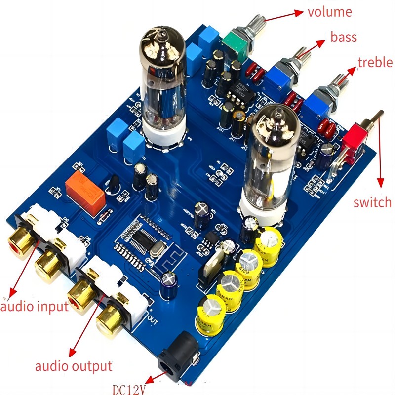 真空管アンプ6j5,Bluetooth 5.0,ホームシアタ - Tube Amplifier Part のレビューと価格