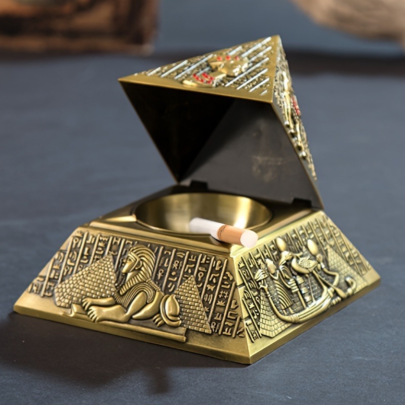 エジプトのファラオのピラミッド灰皿、卓上装飾、自宅、オフィス - Vintage Collectible Ashtrays のレビューと価格