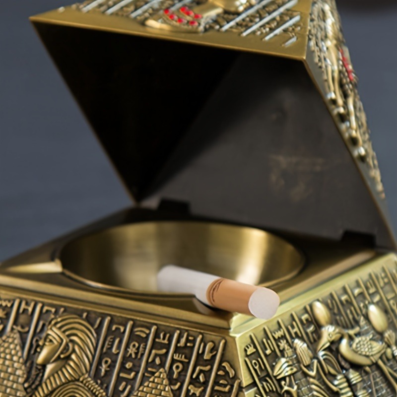 エジプトのファラオのピラミッド灰皿、卓上装飾、自宅、オフィス - Vintage Collectible Ashtrays のレビューと価格