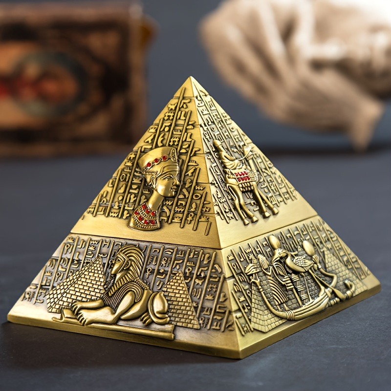 エジプトのファラオのピラミッド灰皿、卓上装飾、自宅、オフィス - Vintage Collectible Ashtrays のレビューと価格