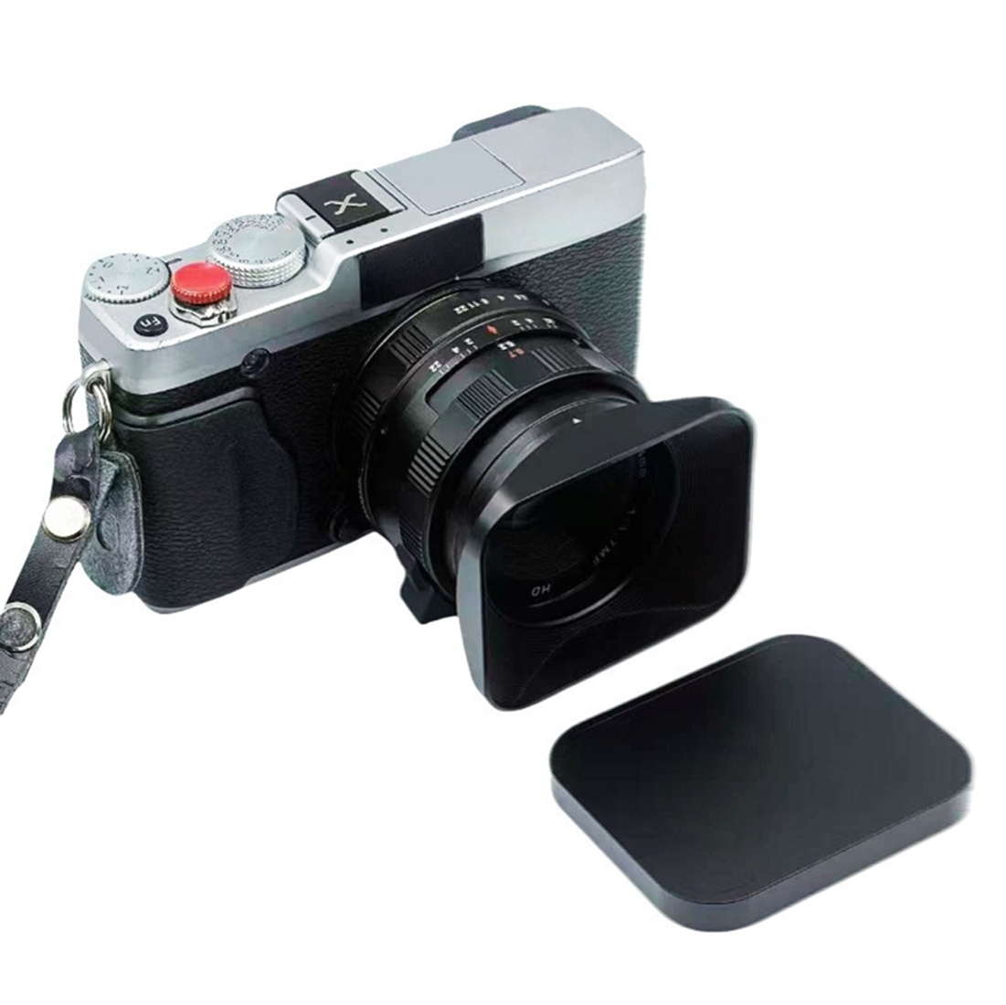 カメラ ヴィンテージ風 メタル スクエア レンズフード キャ - Lens Cap Vintage のレビューと価格