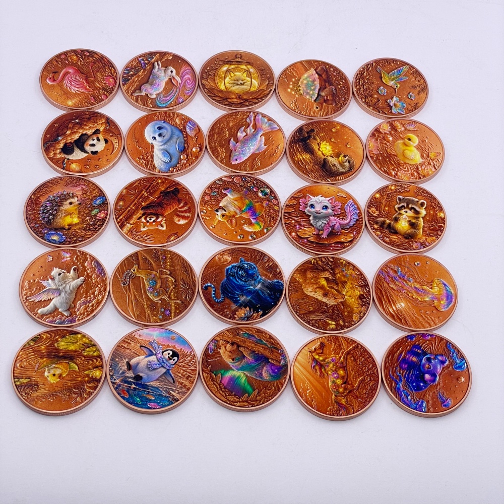 1オンス .999銅製 ヴィンテージブロンズメッキ エイリア - Vintage Collectible Coins のレビューと価格