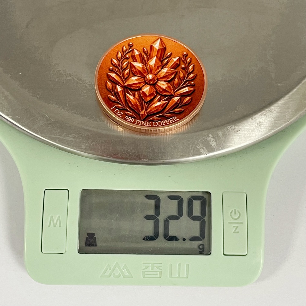 1オンス .999銅製 ヴィンテージブロンズメッキ エイリア - Vintage Collectible Coins のレビューと価格