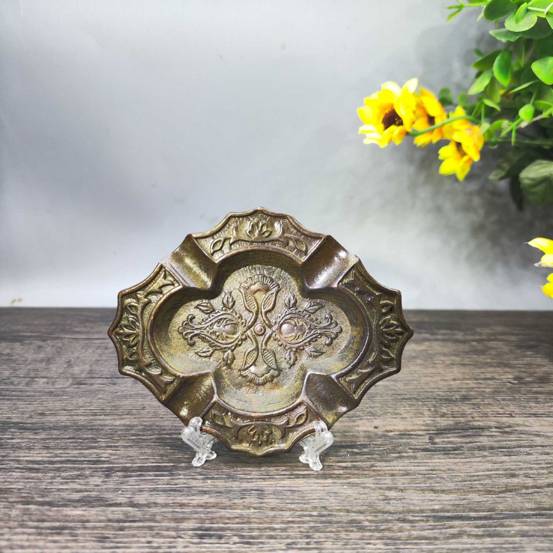 アンティークコレクション、ヴィンテージメッキ銅製ペンワッシャ - Vintage Collectible Ashtrays のレビューと価格